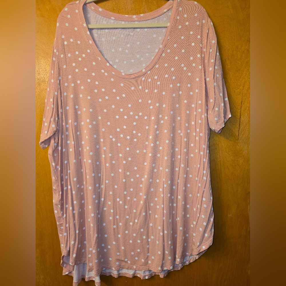 Polka Dot Women's Top in Peach